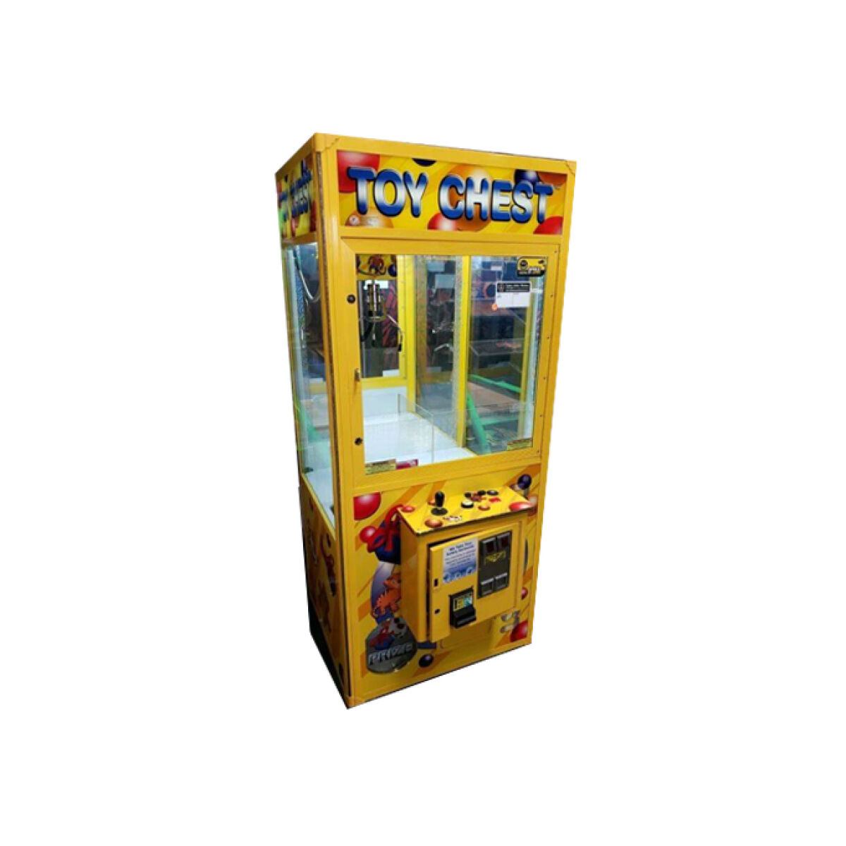 Yellow Toy Chest Claw Machine