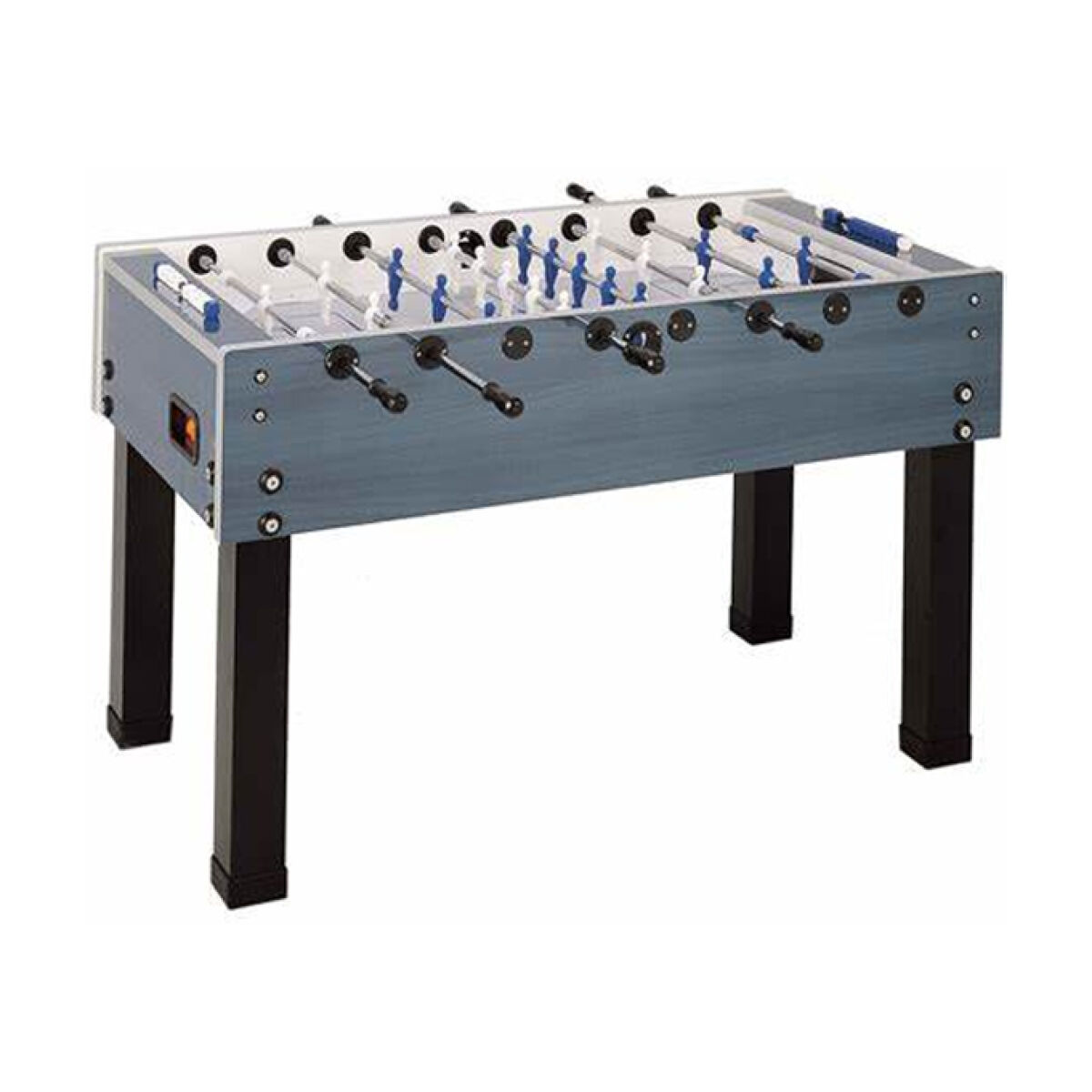 Gray and Black Foosball Table