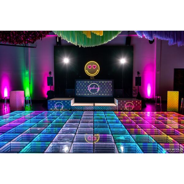 LED Dance Floor Full Lit Colors