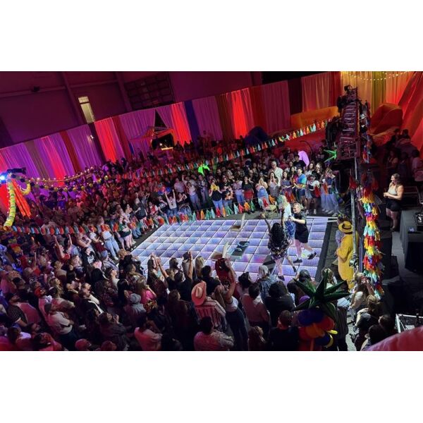 LED Dance Floor Large Crowd