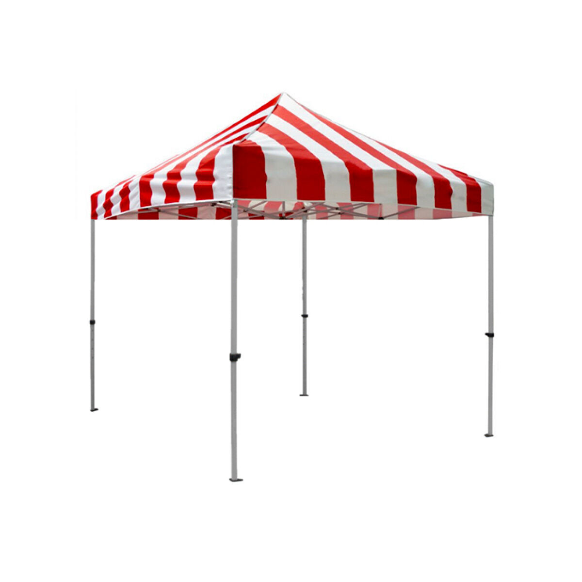 Red And White Carnival Tent on white background