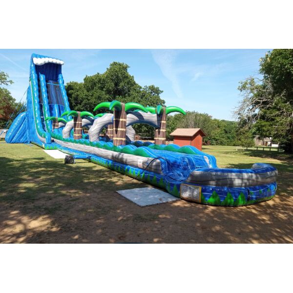 Tropical Slide Set Up Grass