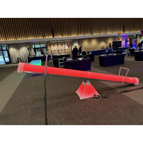LED Seesaw illuminated red